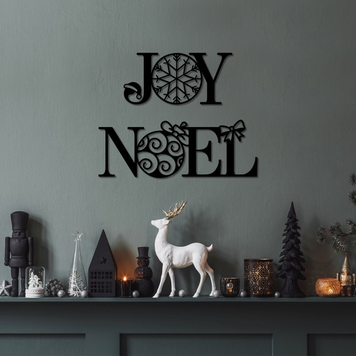 Wallity New Year 3 Escultura de pared de metal en negro Wallity New Year 3 Escultura de pared de metal en negro